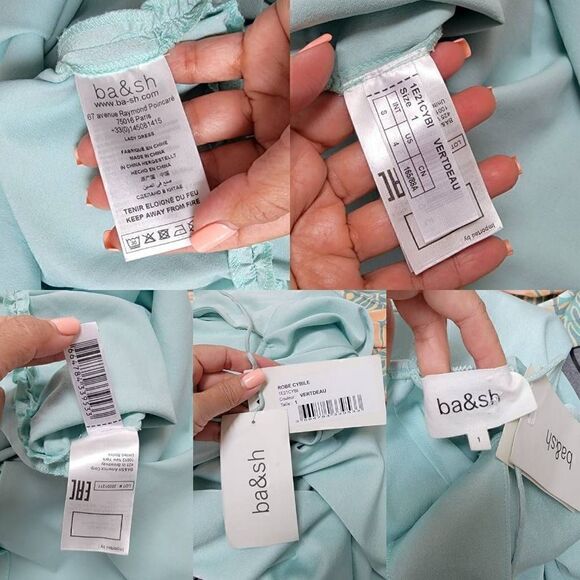 BA&SH Cybile Backless Green Maxi Dress 4 - Picture 11 of 11